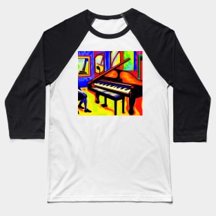 A Piano In A Colorful Studio. Baseball T-Shirt